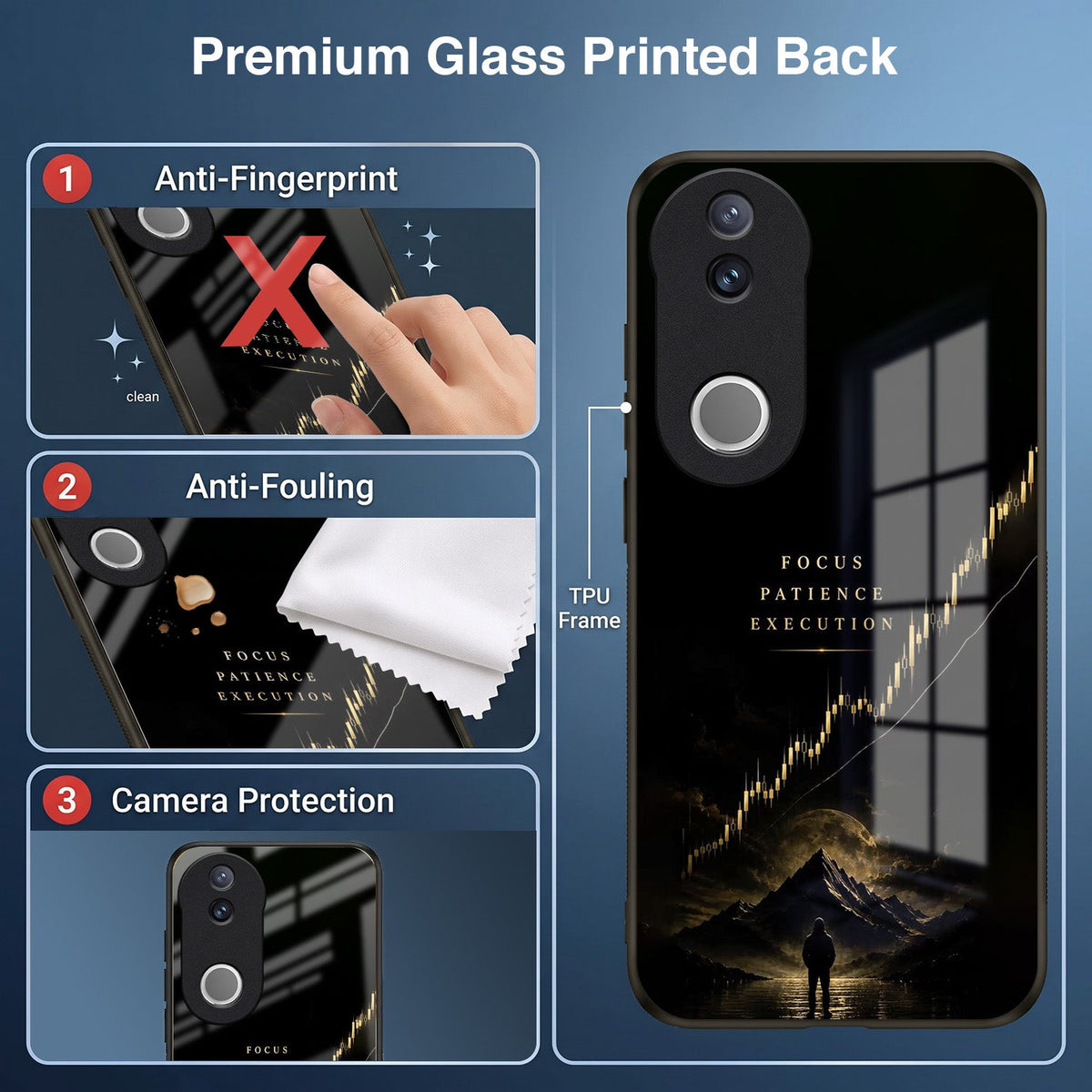 Vivo V50 5G Focus Acrylic Glass Back Case