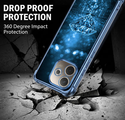 Oppo A5 Pro 5G Blue Diamond Airbags Printed Back Case