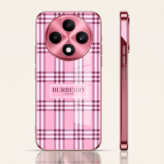 Oppo F27 5G Midnight Pearl Wave Pink Electroplated Glass Phone Back Case