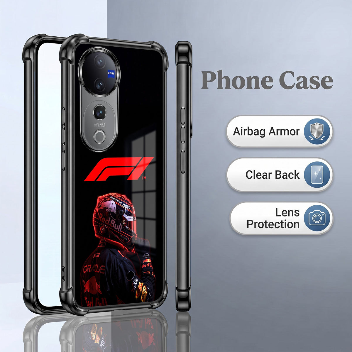 Vivo V40 Pro 5G F1 Rider Airbags Printed Back Case