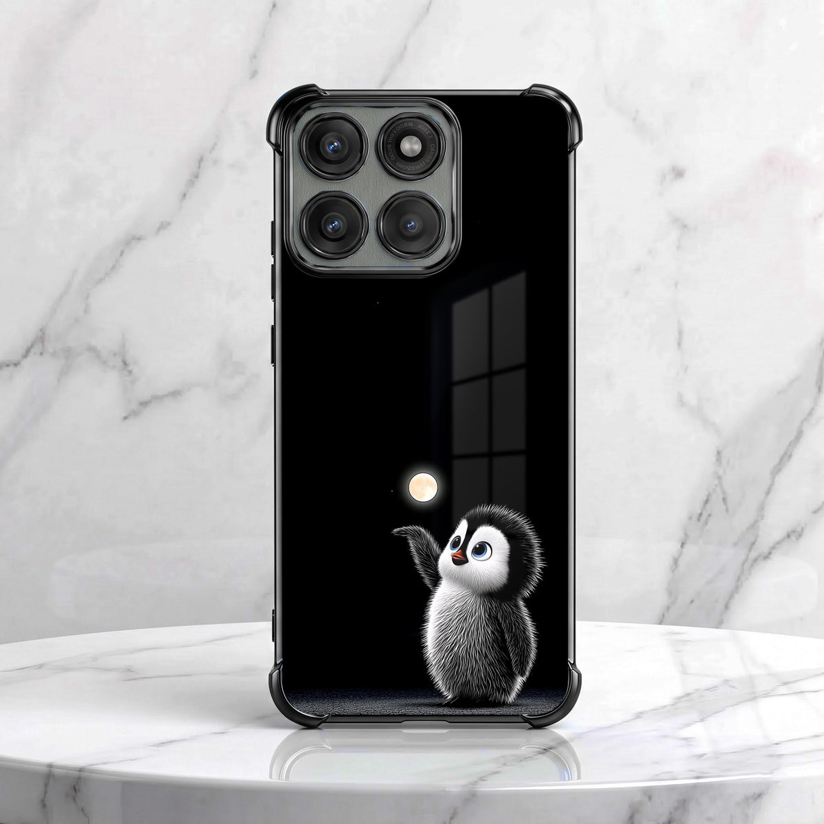Motorola Edge 60 Pro 5G Moonlight Penguin Airbags Printed Back Case