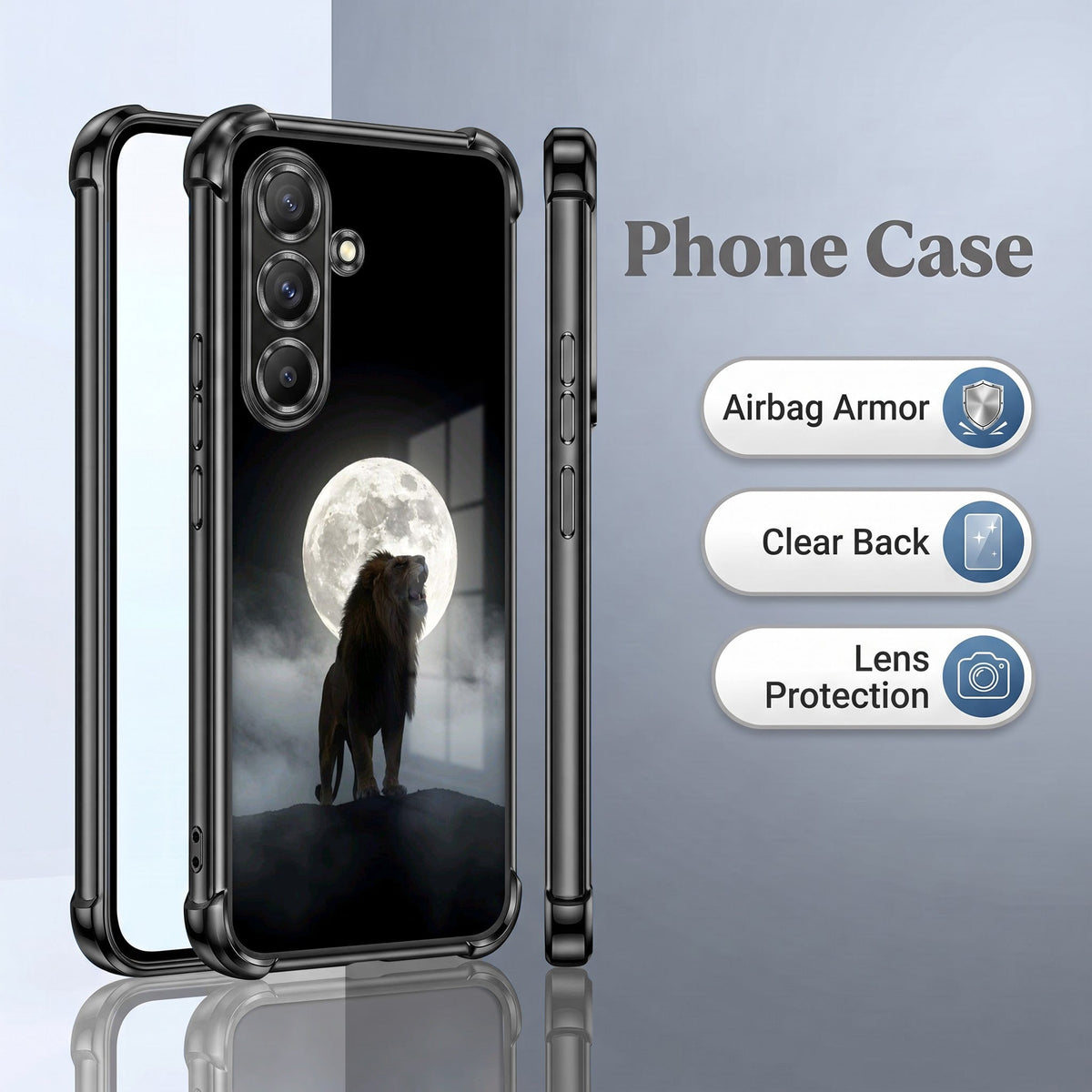 Samsung Galaxy A36 5G Lunar Wolf Airbags Printed Back Case