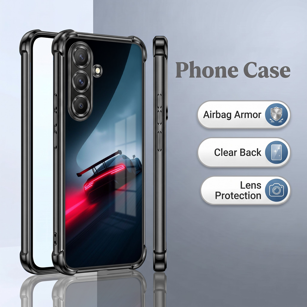 Samsung Galaxy A56 5G Midnight Racer Airbags Printed Back Case