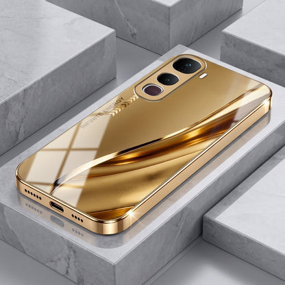 Vivo Y400 Pro 5G Luxury Infinity Energy Gold Electroplated Glass Phone Case