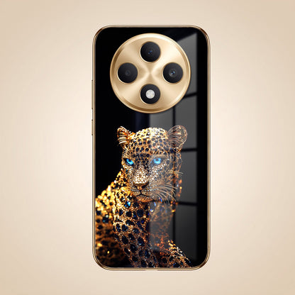 Oppo F27 5G Panther Gold Electroplated Glass Phone Back Case