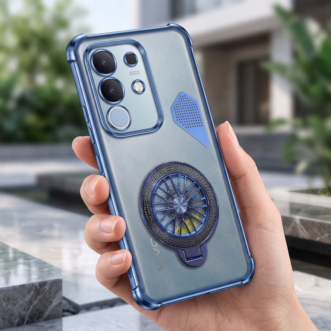 Vivo T4x 5G Stress Buster Wheel Shockproof Airbag Heat-Dissipation Case