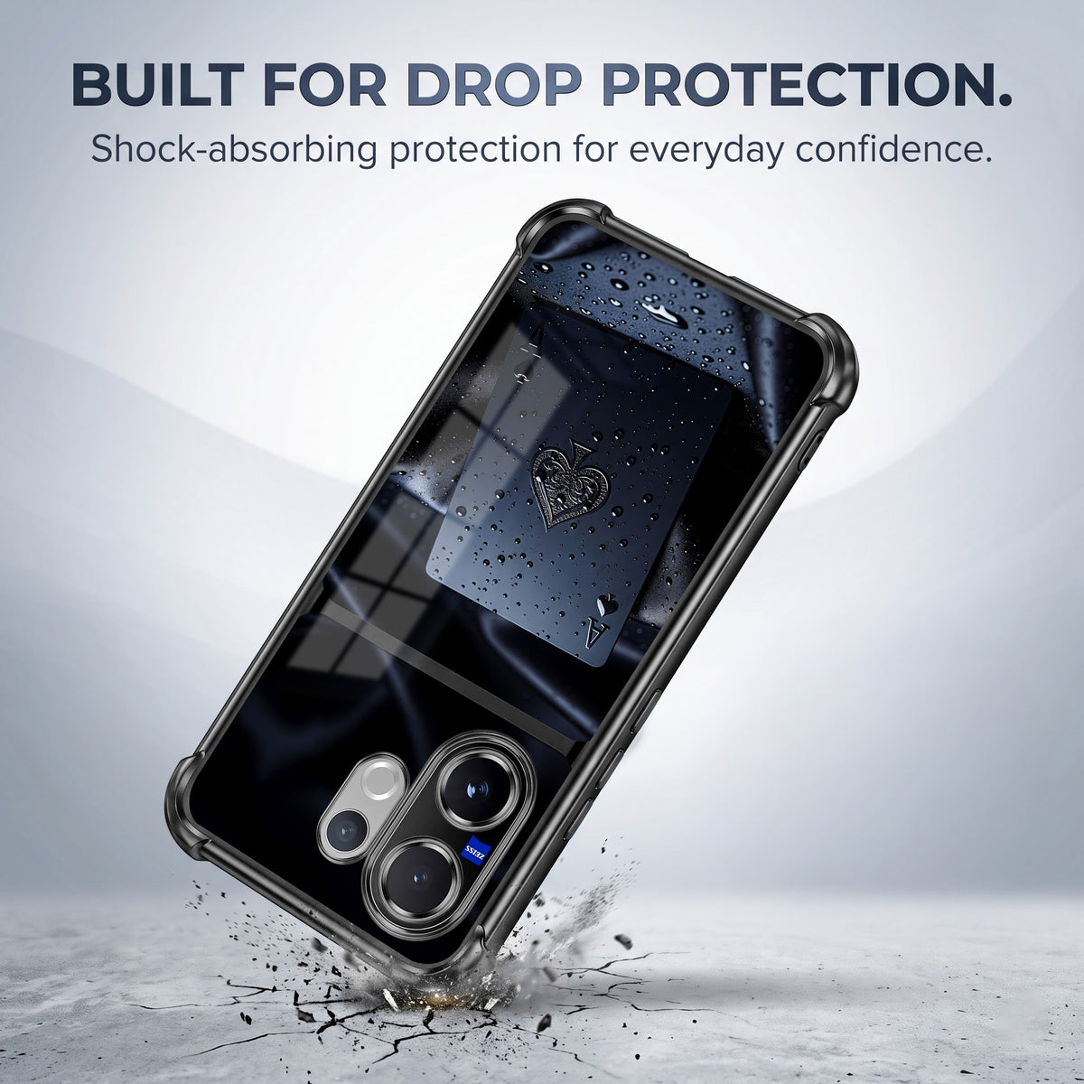 Vivo V60 5G Ace King Dual-Tone Transparent Airbags Case