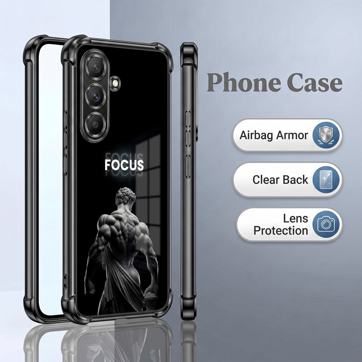 Samsung Galaxy A56 5G Focus Airbags Printed Back Case