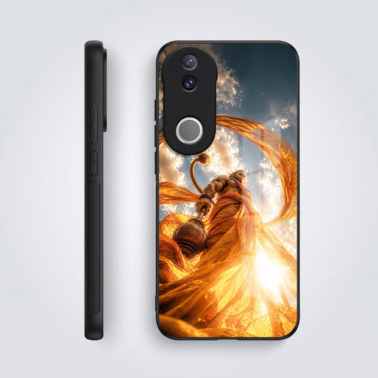 Vivo V50 5G Divine Hanuman Acrylic Glass Back Case