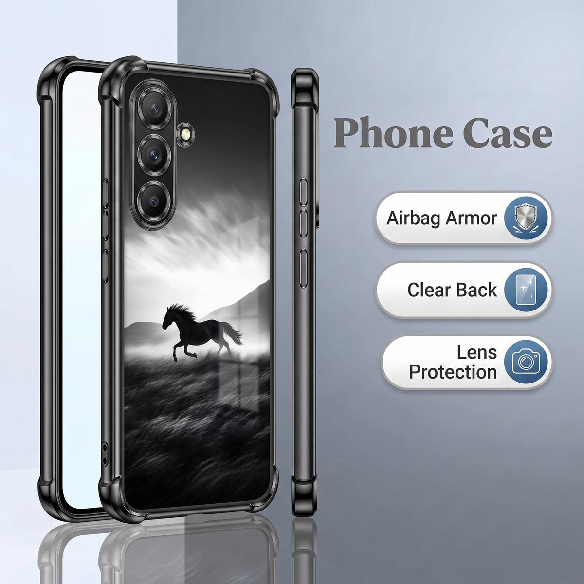 Samsung Galaxy A36 5G Running Horse Printed Back Case
