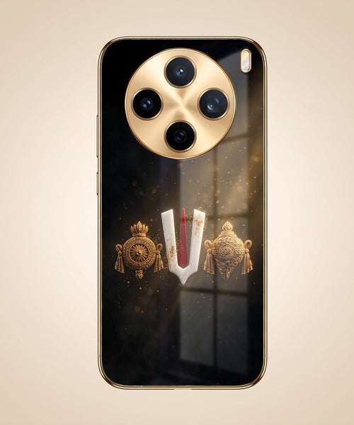 Vivo X200T 5G Royal Heritage Edition Gold Electroplated Glass Phone Back Case