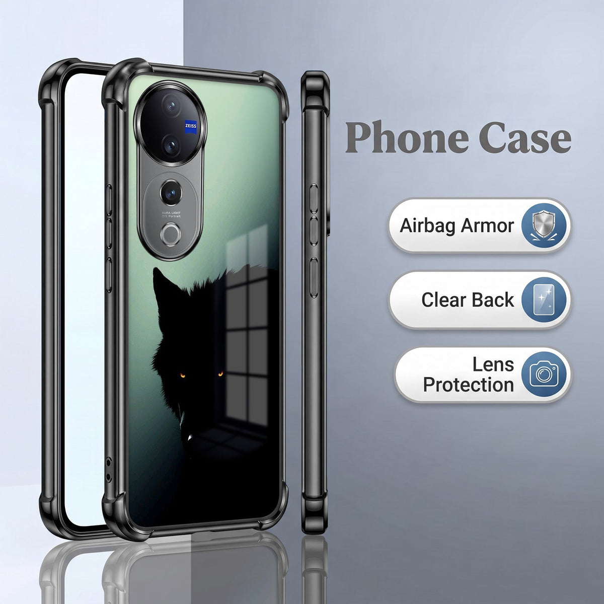 Vivo V40 Pro 5G Shadow Prowler Airbags Printed Back Case