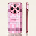 Oppo Find X8 5G Burberry Classic Pink Electroplated Glass Phone Back Case