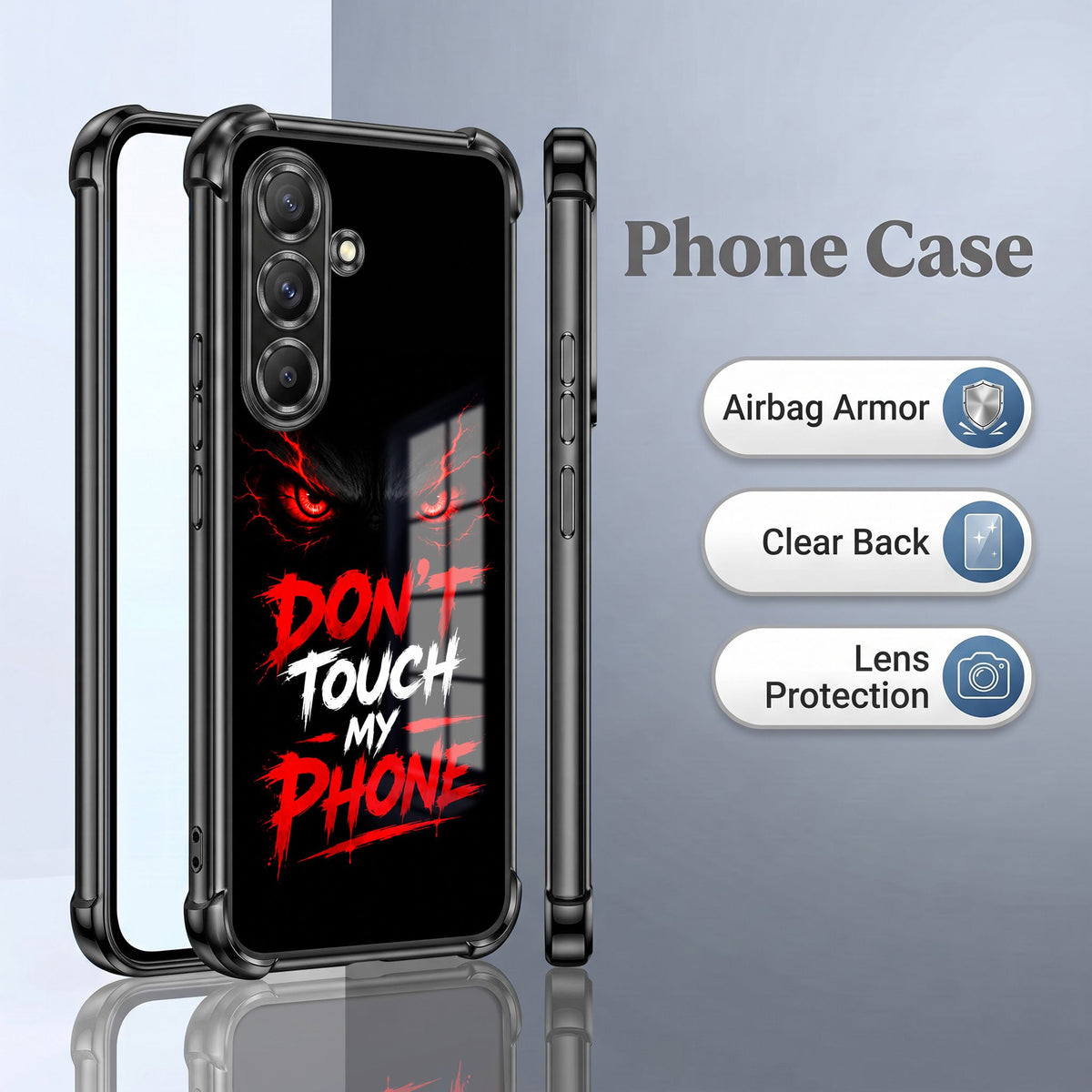 Samsung Galaxy A56 5G Don't Touch My Phone Airbags Printed Back Case