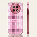 Oppo F29 Pro 5G Burberry Classic Pink Electroplated Glass Phone Back Case