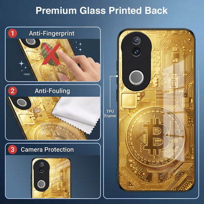 Vivo V50 5G Bitcoin Acrylic Glass Back Case