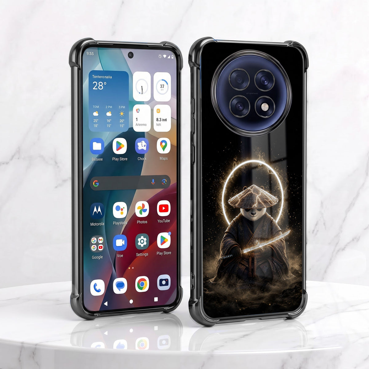 Oppo F31 Pro+ 5G Warrior Panda Airbags Printed Back Case