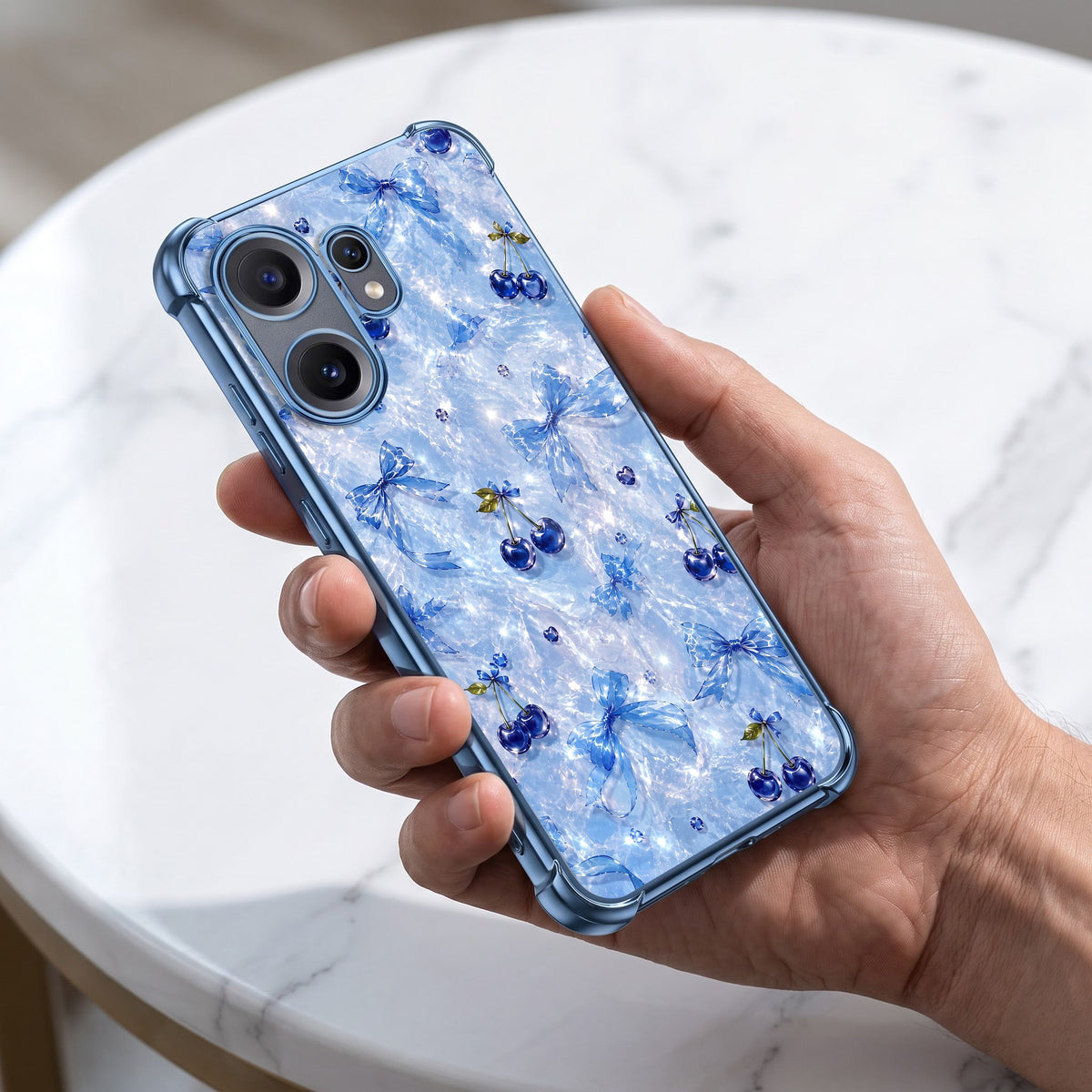 Nothing Phone 2 Pro 5G Blue Cherry Airbags Printed Back Case