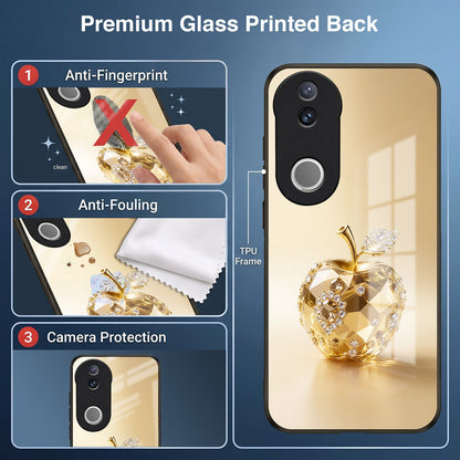 Vivo V50 5G Golden Apple Acrylic Glass Back Case