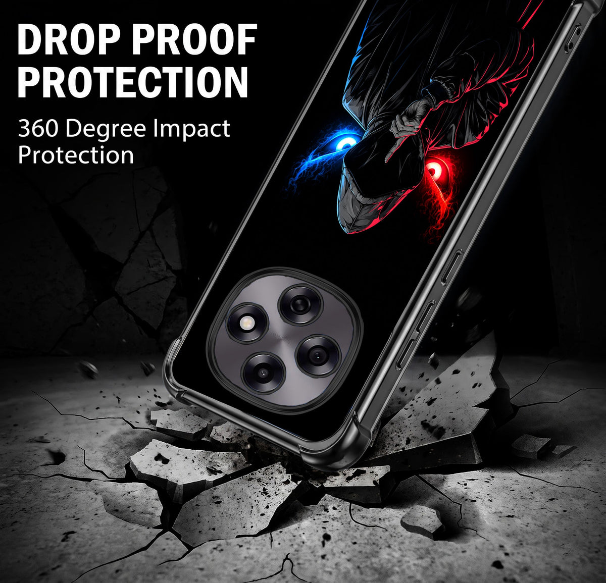 Oppo F31 Pro 5G Hooded Shadow Demon Airbags Printed Back Case