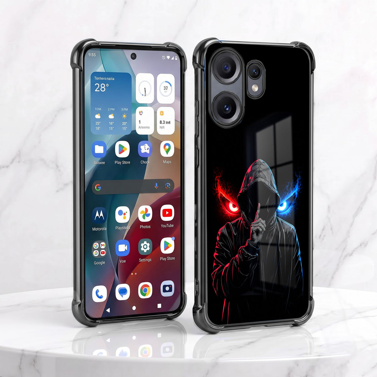 Nothing Phone 2 Pro 5G Hooded Shadow Demon Airbags Printed Back Case