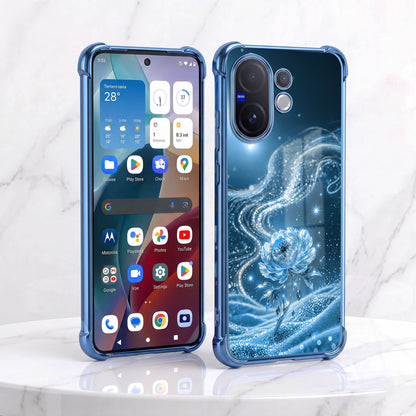 Vivo V60 5G Blue Rose Airbags Printed Back Case