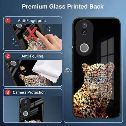 Vivo V50 5G Panther Acrylic Glass Back Case