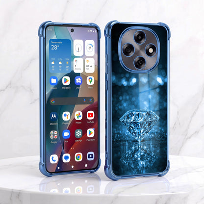 Oppo F31 Pro 5G Blue Diamond Airbags Printed Back Case