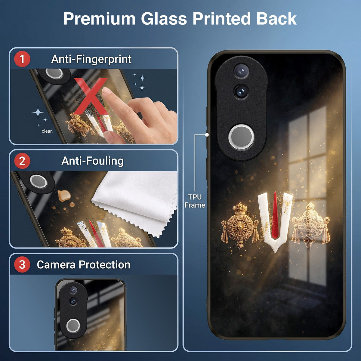 Vivo V50 5G Royal Heritage Edition Acrylic Glass Back Case