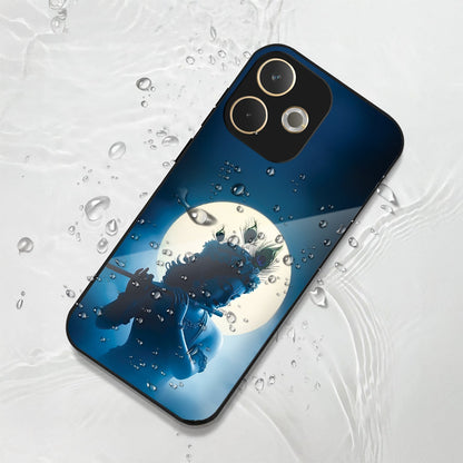 Oppo A5 Pro 5G Premium Acrylic Shockproof Glass Back Case (Midnight Krishna)