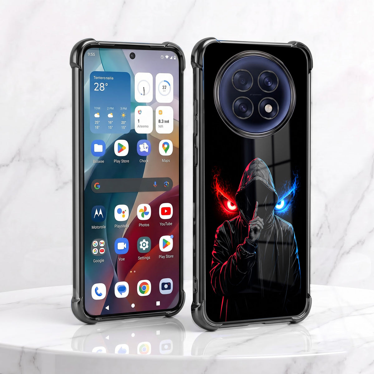 Oppo F31 Pro+ 5G Hooded Shadow Demon Airbags Printed Back Case