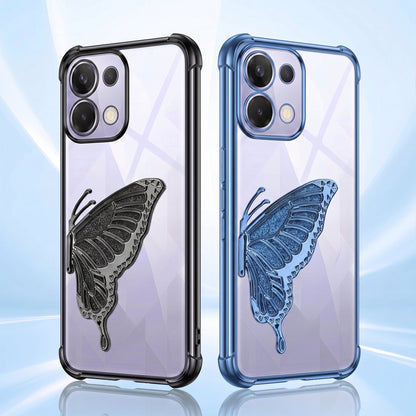 Oppo K13 5G Premium Butterfly Glitter Transparent Shockproof Airbag Phone Case
