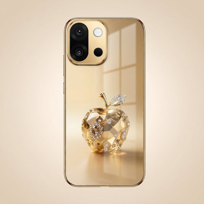 OnePlus 13s 5G Golden Apple Gold Electroplated Glass Phone Back Case