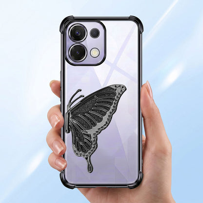 Oppo K13 5G Premium Butterfly Glitter Transparent Shockproof Airbag Phone Case