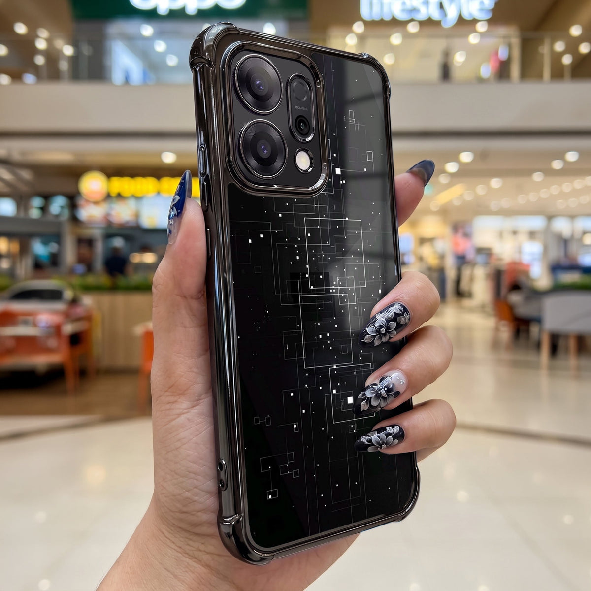 Oppo Reno 14 5G Premium Phantom Shield Airbags Printed Back Case