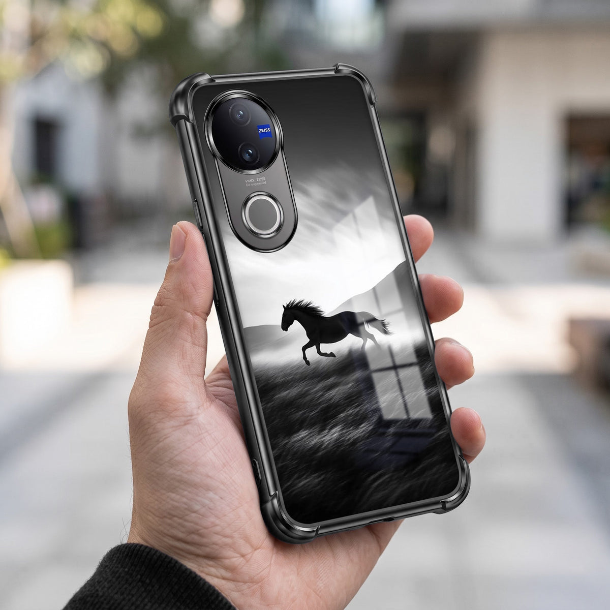 Vivo V50 5G Running Horse Printed Back Case