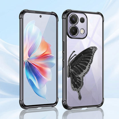 Oppo K13 5G Premium Butterfly Glitter Transparent Shockproof Airbag Phone Case