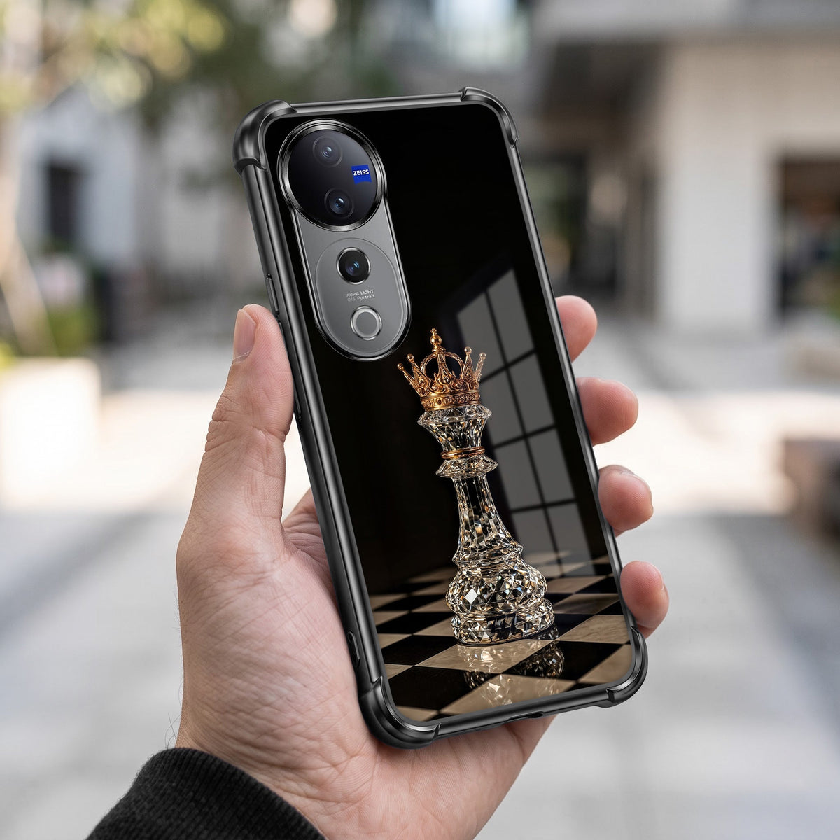 Vivo V40 Pro 5G Chess King Airbags Printed Back Case