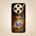 Vivo X200T 5G God’s Plan Evil Eye Gold Electroplated Glass Phone Back Case