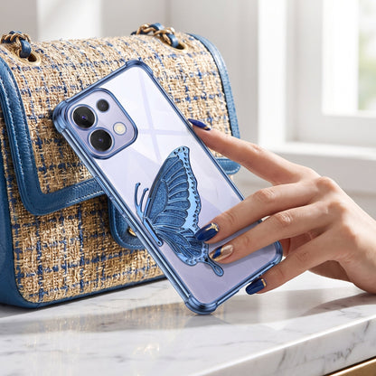 Oppo K13 5G Premium Butterfly Glitter Transparent Shockproof Airbag Phone Case