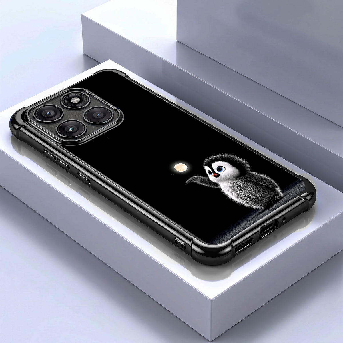Motorola Edge 60 Pro 5G Moonlight Penguin Airbags Printed Back Case