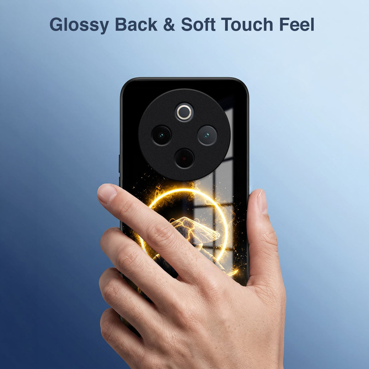 Vivo T4 5G Warrior Panda Acrylic Glass Back Case