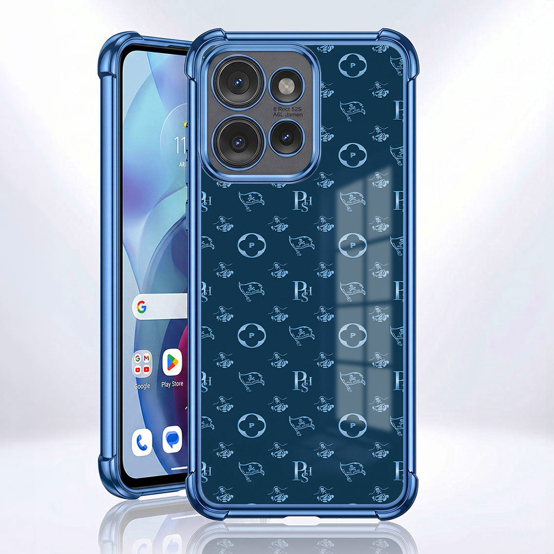 Motorola Edge 50 5G Luxury Monogram Blue Airbags Printed Back Case