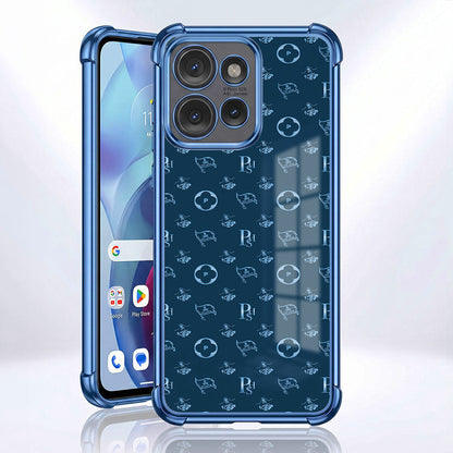 Motorola Edge 50 5G Luxury Monogram Blue Airbags Printed Back Case