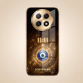 Oppo F29 Pro 5G God’s Plan Evil Eye Gold Electroplated Glass Phone Back Case