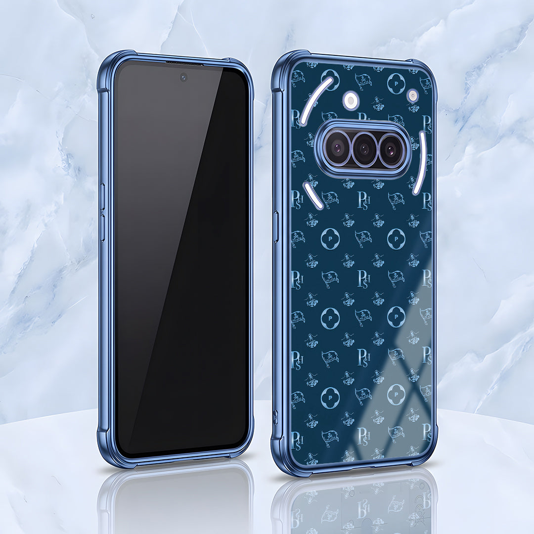 Nothing Phone 3a 5G Luxury Monogram Blue Airbags Printed Back Case