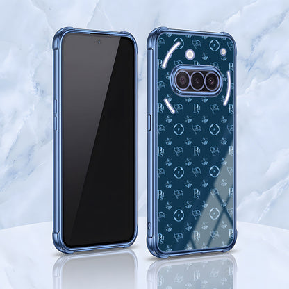 Nothing Phone 3a 5G Luxury Monogram Blue Airbags Printed Back Case