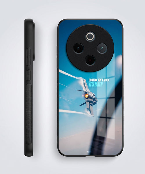 Vivo T4 5G Fighter Jet Control Acrylic Glass Back Case