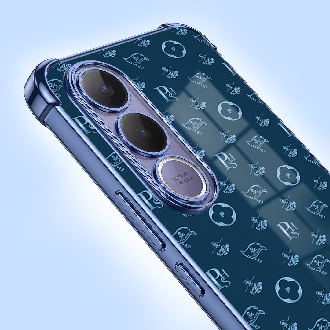 Vivo V70 FE 5G Luxury Monogram Blue Airbags Printed Back Case