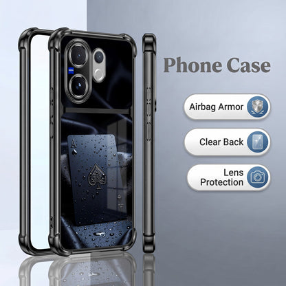 Vivo V60 5G Ace King Dual-Tone Transparent Airbags Case